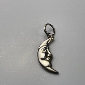 Man in the Moon Pendant. 925 Sterling Silver